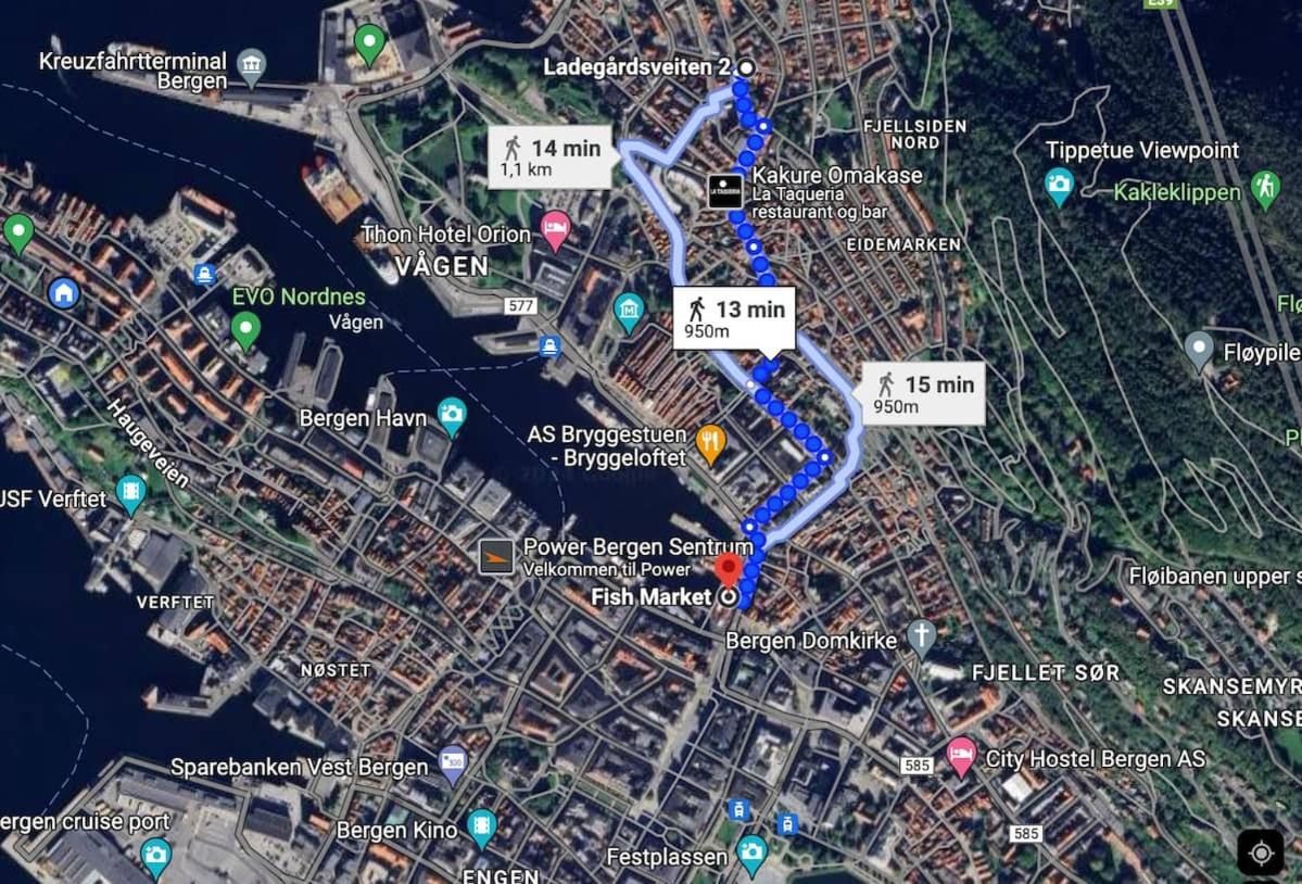 Central Ministudios In Bergen Eksteriør bilde